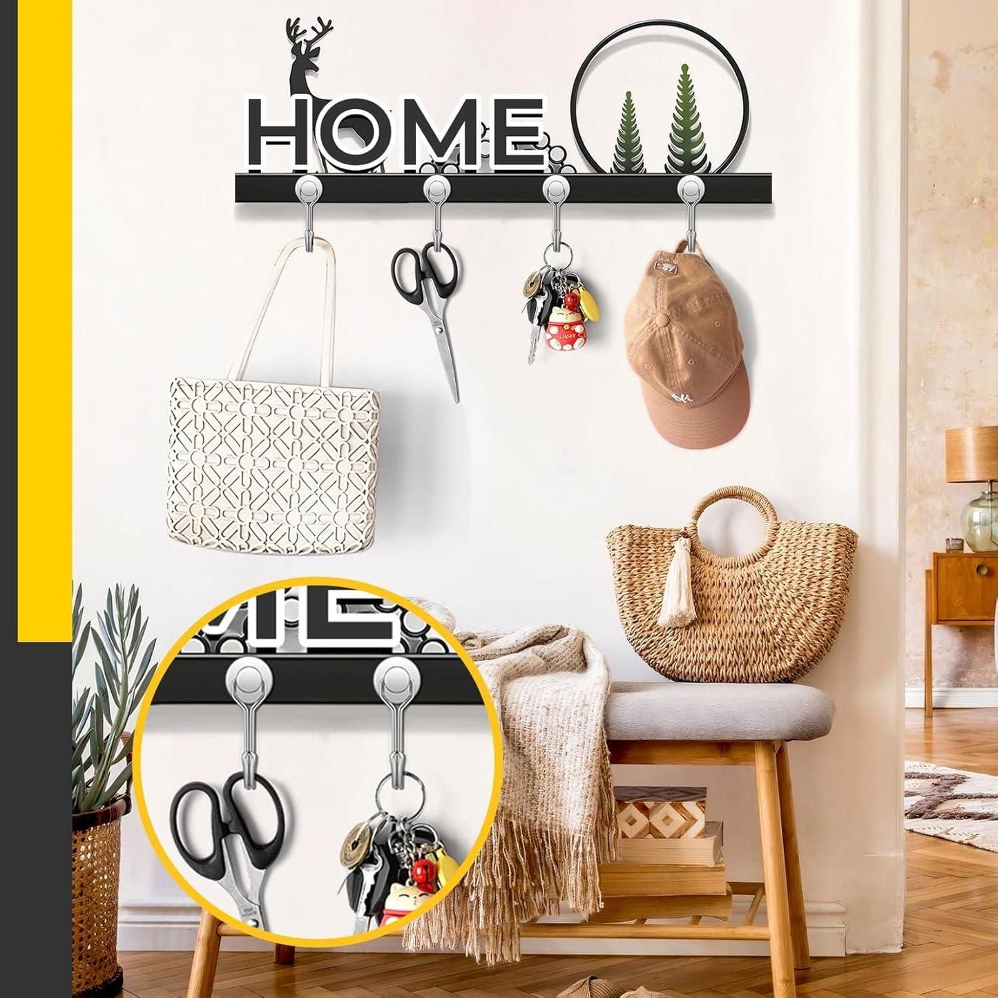 360 Rotation Magnetic Hooks (Pack of 2)