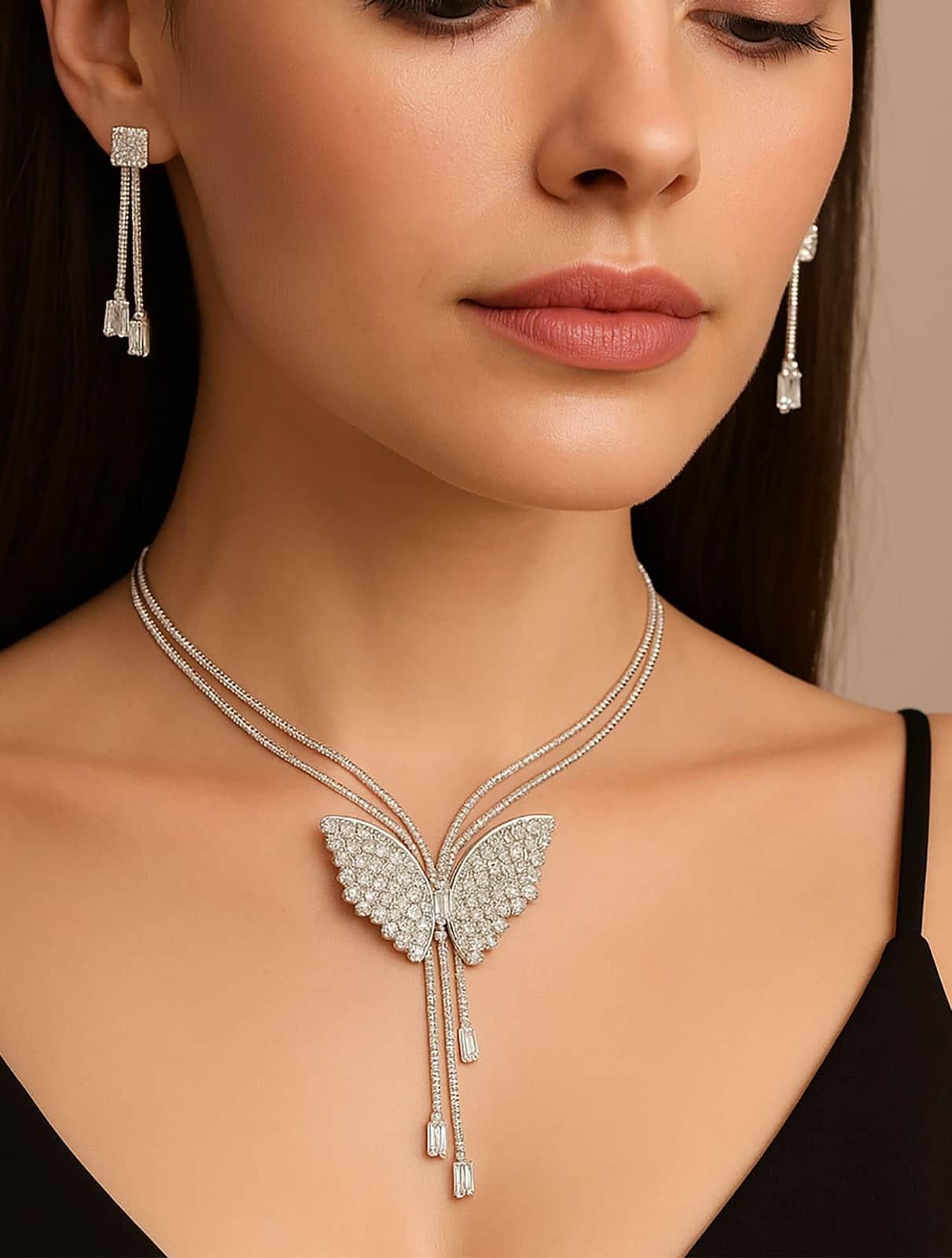 Butterfly Pendant Set